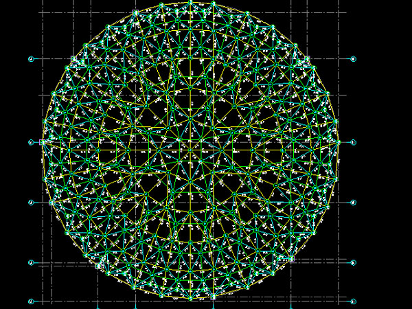 永康明光正元广场圆形网架