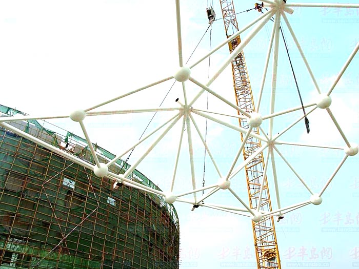 永康体育馆网架安装