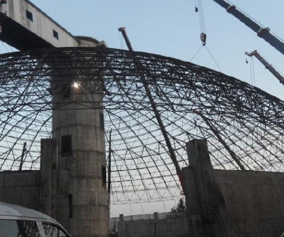 永康网架分条或分块安装法